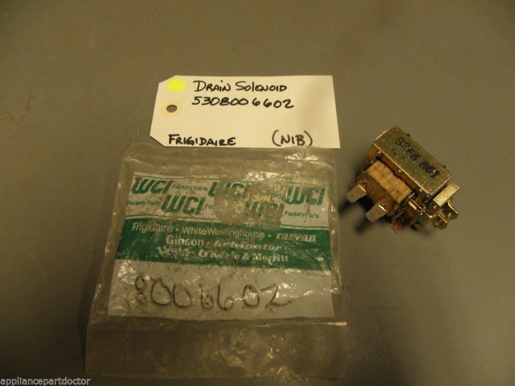 Frigidaire Dishwasher 5308006602 Drain Solenoid NEW IN BOX Frigidaire Dishwasher 5308006602 Drain Solenoid NEW IN BOX
